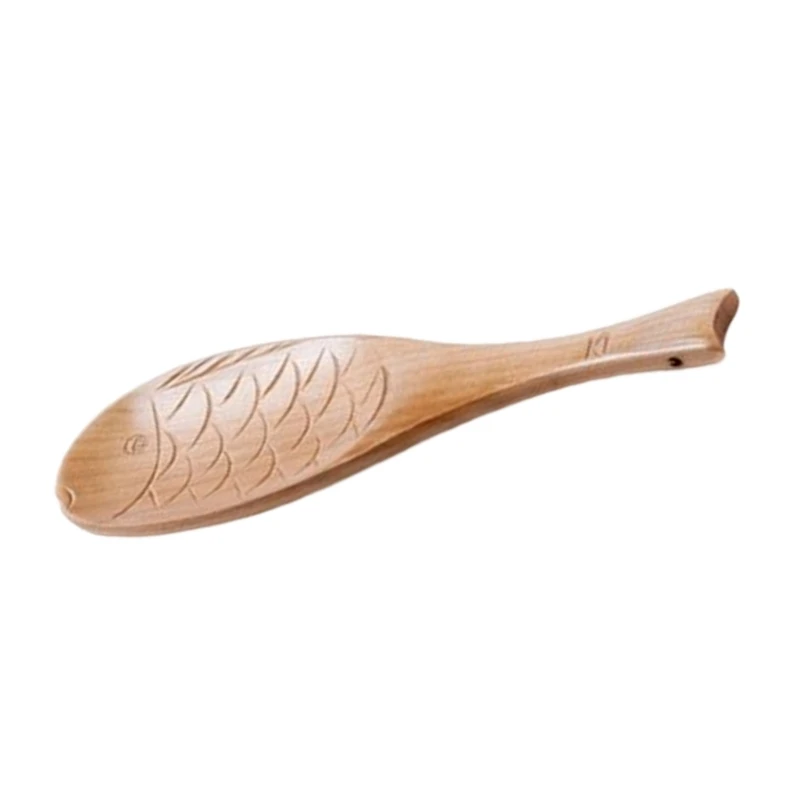  Portable Wooden Serving Utensils Fish Design For Home Outdoor Use