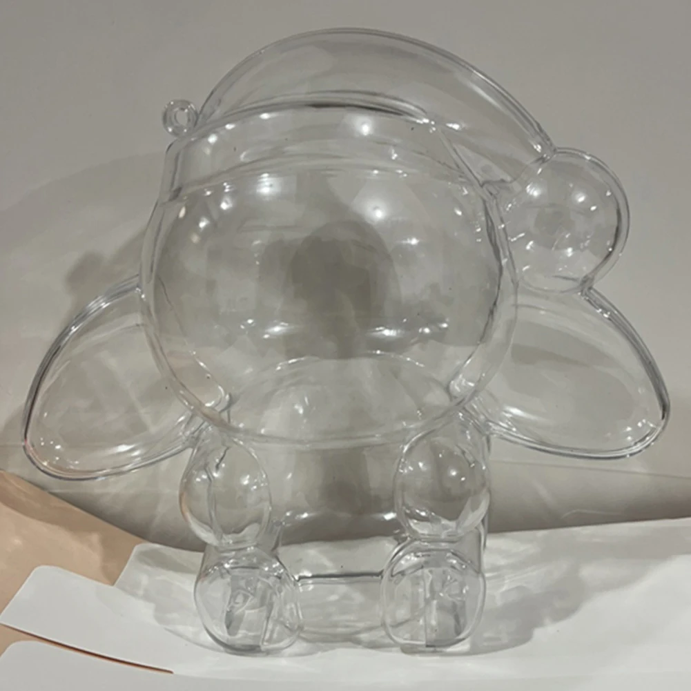 

For Stitch Transparent Protective Cover Dustproof Vinyl Doll Storage Box Cute Figurine Display Cover for Holiday Gifts