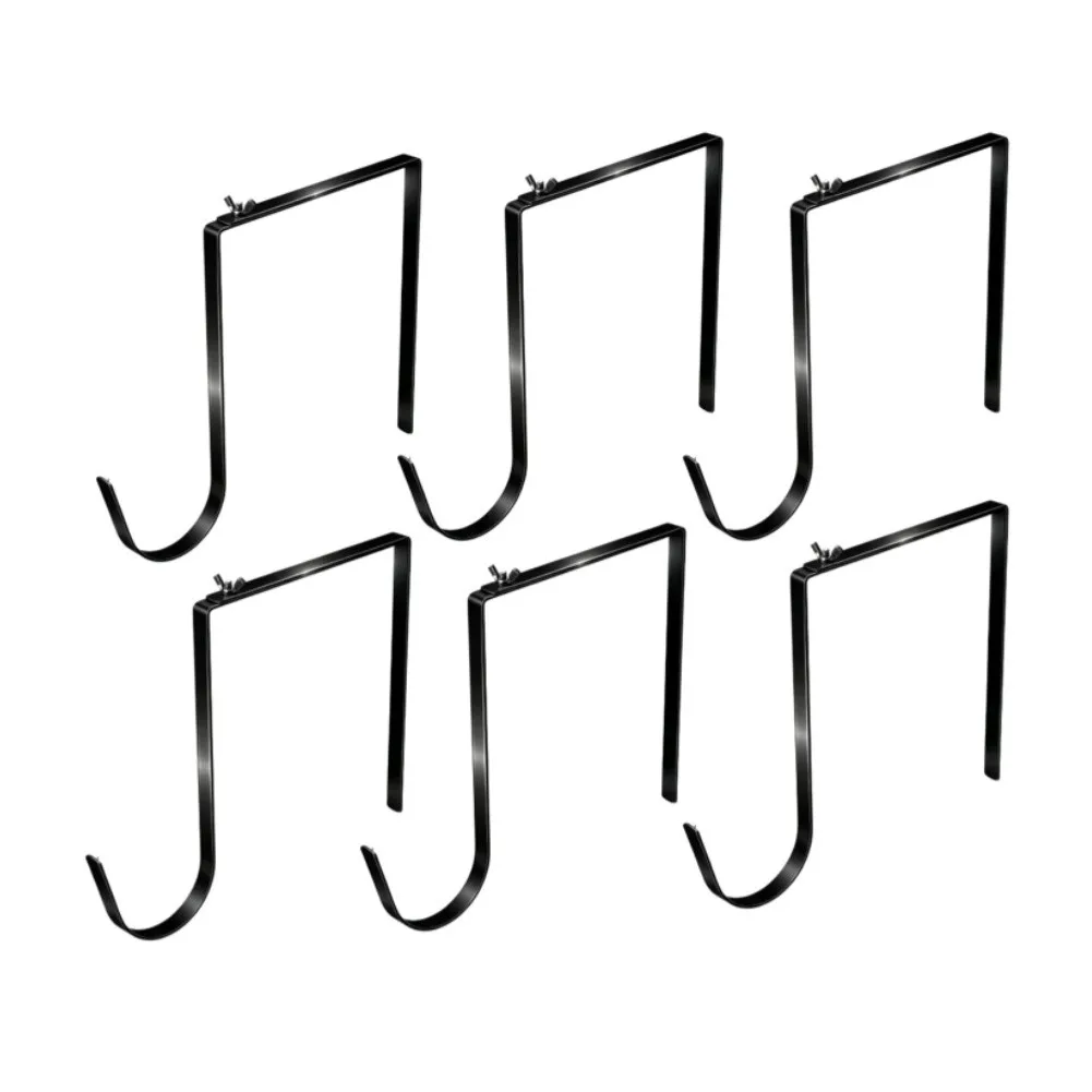 Black Adjustable Iron Extension Hooks For Outdoor String Lights Garden Fence Decorations Hanging Garland Party Supplies Set