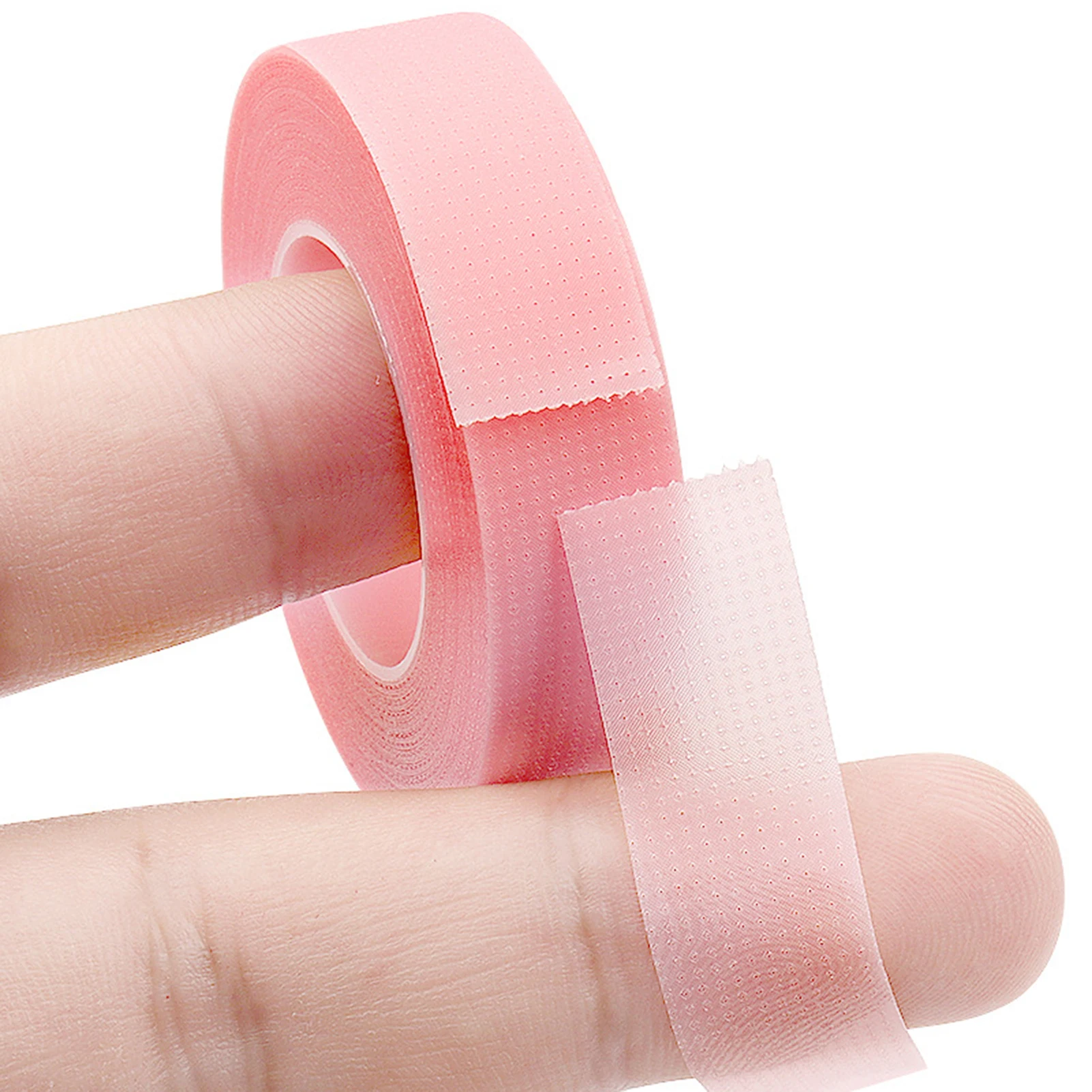 Adhesive Eyelash Tape Eyelash Extension Tapes Pink Paper Fabric Tape Eyelid PE Tape Lash Patch for Long Curly Eyelashes tools