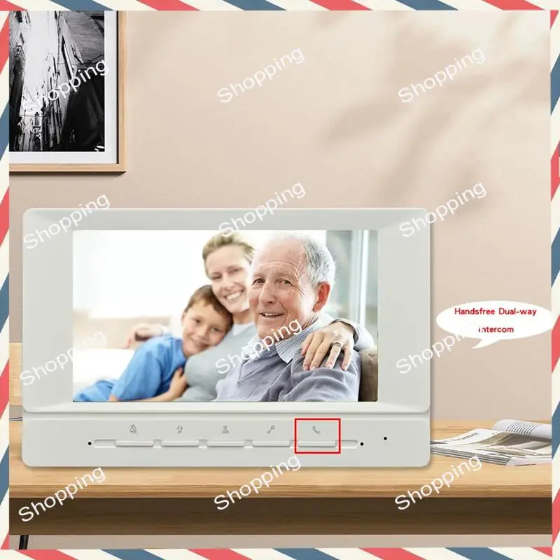 Sistema de videoportero M20K, Kits de sistema de timbre de vídeo de 7 pulgadas, compatible con monitoreo de desbloqueo para Villa, hogar, enchufe europeo