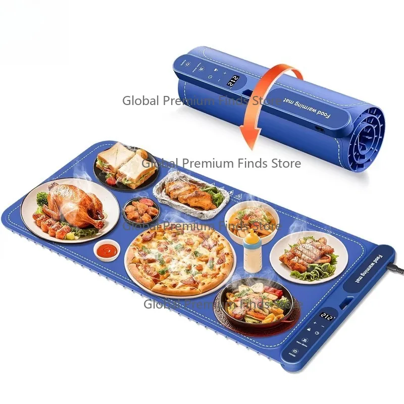 

Классический согревающий коврик для еды, очень большой, 32x15, электрические силиконовые подносы для подогрева еды, натиральная посуда, портативные подогреватели для столешницы