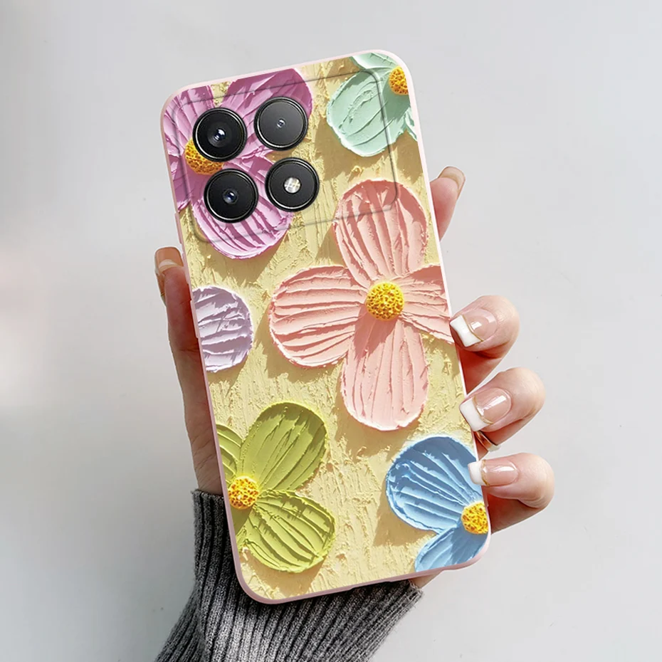 For Xiaomi POCO F6 Pro Case Cute Bear Cartoon Frog Silicone Soft Rubber Camera Protector Case POCO F6 Pro Case POCO F6 Pro Cover