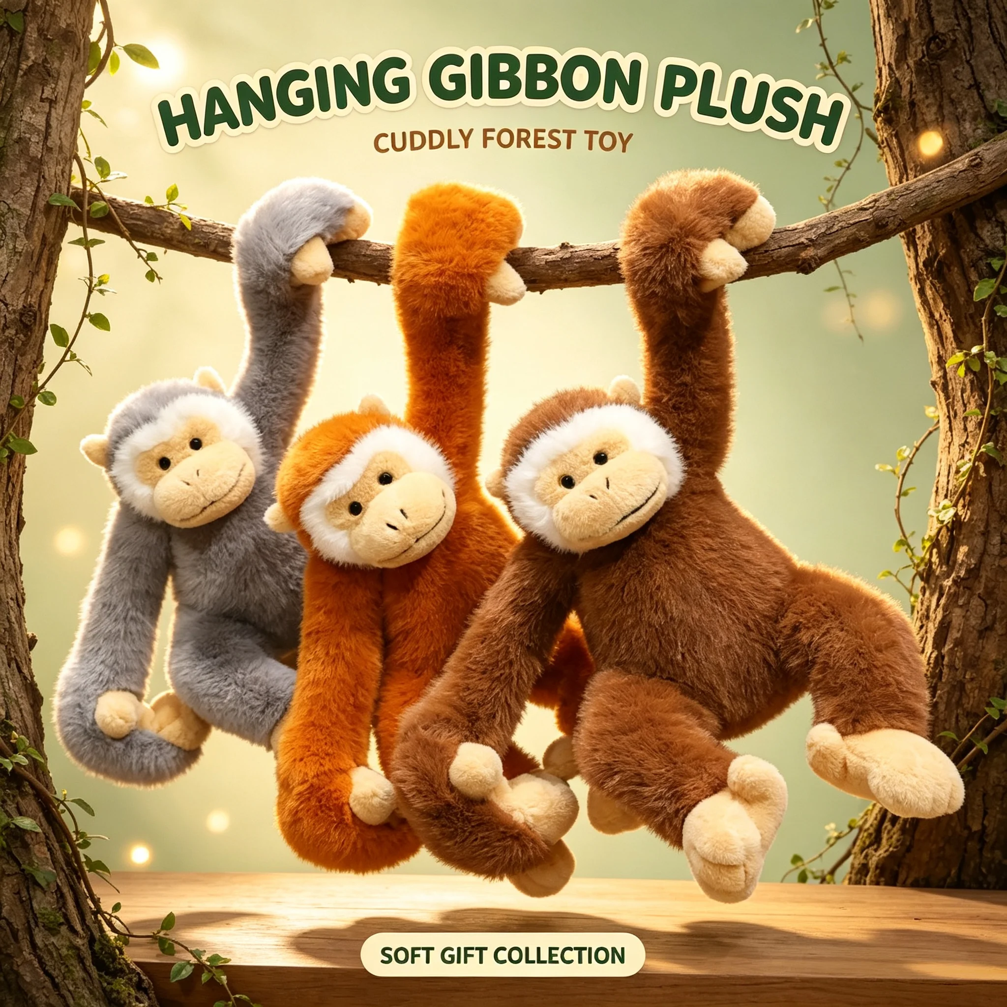 25/30/40cm Lifelike Sloth Orangutan Doll Long Arms Monkey Plush Doll Soft Stuffed Animal Doll Home Decor Kid Gift ﻿