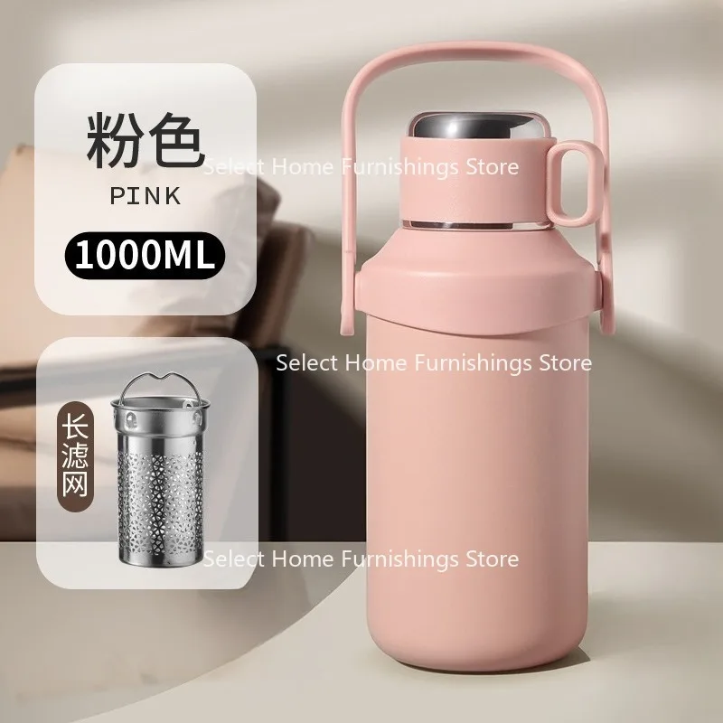 

Подходит для зимы 316, изолированная чашка, большая емкость, мужской и женский портативный уличный спортивный чайник из нержавеющей стали