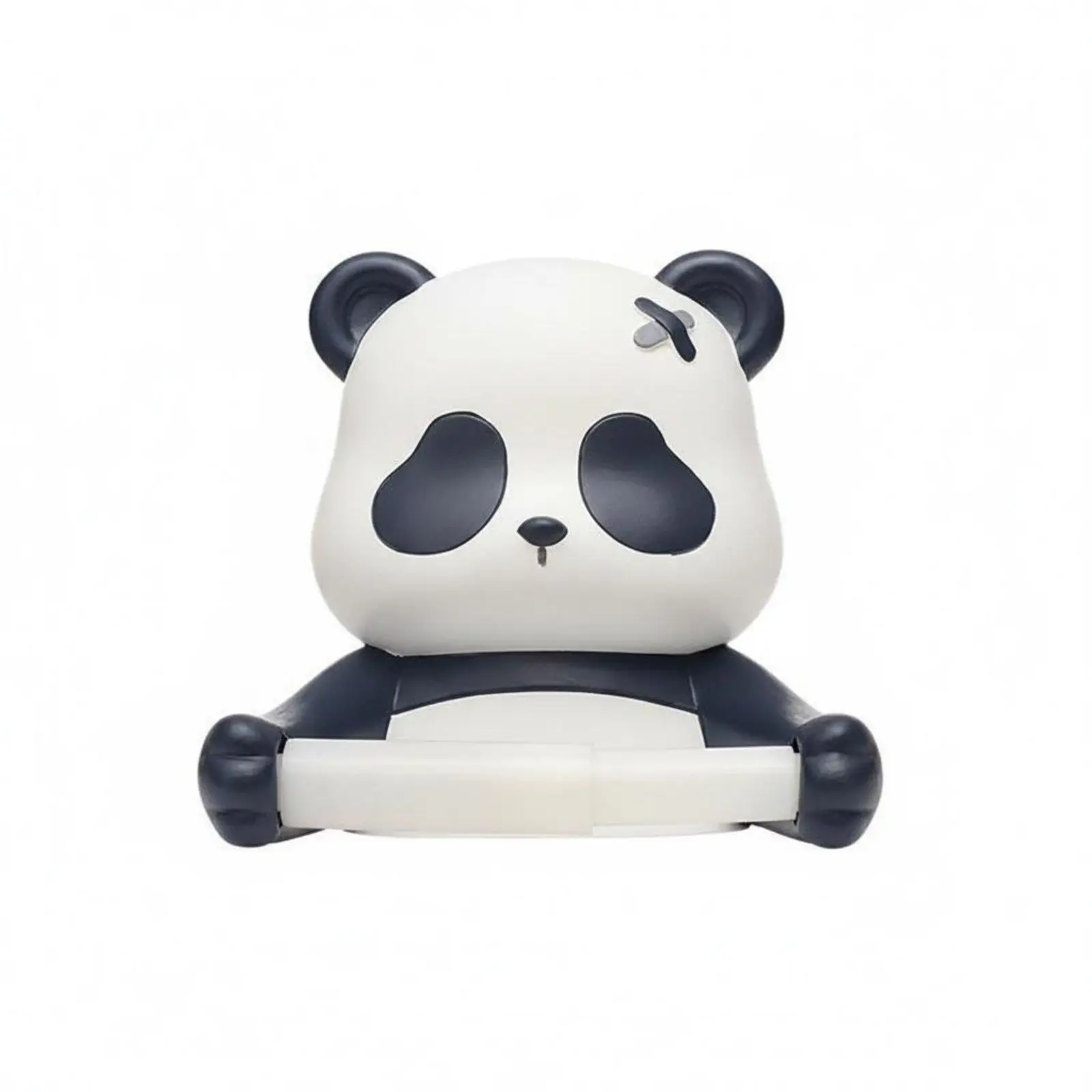 Adorable Cartoon Tissue Holder Resin Animal Toilet Paper Dispenser Cute Panda Wall Rack for Restroom Kitchen Organizer