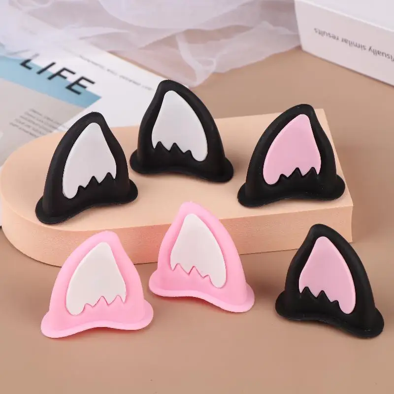 オートバイヘルメット猫耳装飾ヘルメット耳アクセサリースクーター自転車粘着バイク用スケートボード用サイクリング