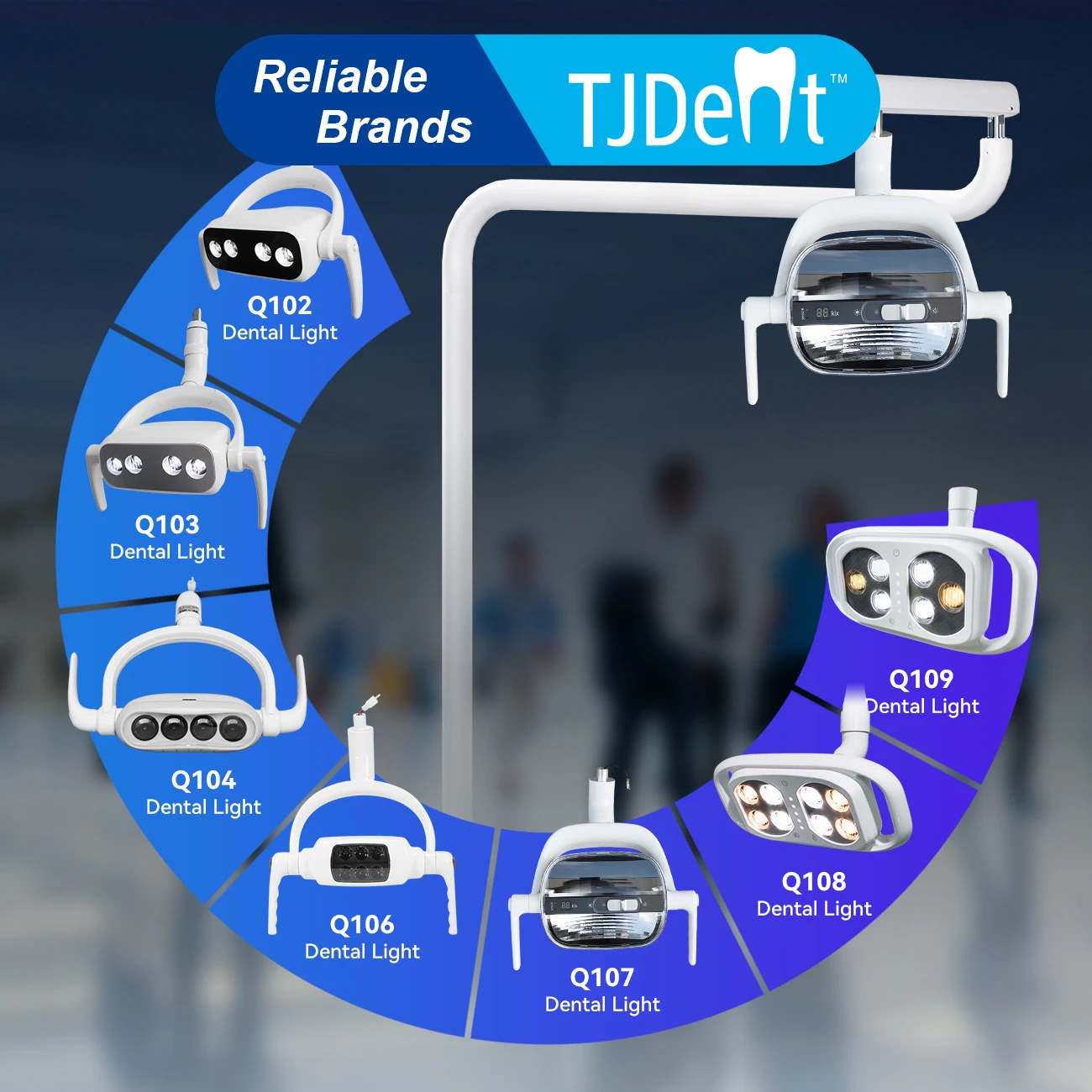 

TJDent Dental LED Light Oral Operation Lamp For Dental Chair Unit Clinic Equipment Dentistry Teeth Whitening Lab Tools