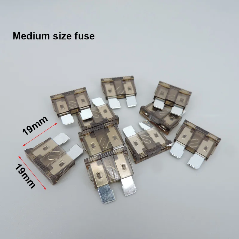 medium size fuse 100pcs/box Car Fuses 7.5Amp 7.5A with Box Assortment Auto Blade Type Fuse Set Truck Auto Fuse Set t1