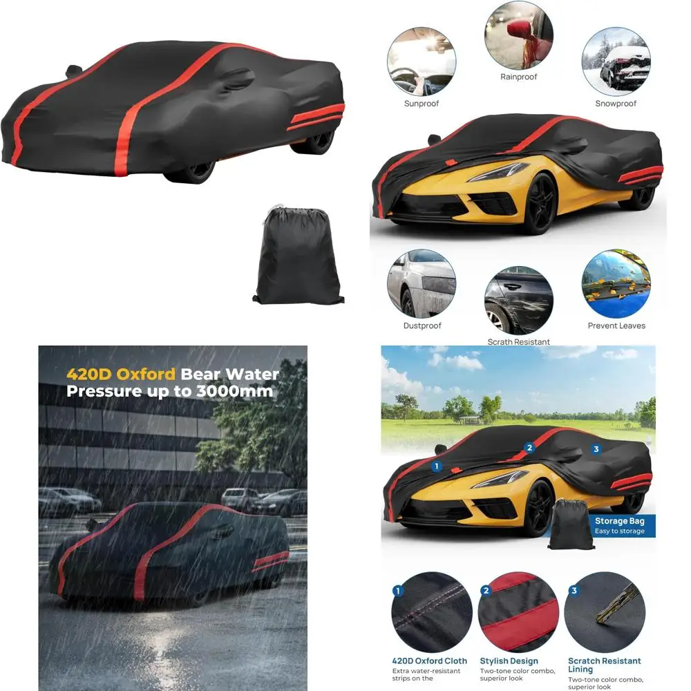 

Convertible Corvette C8 Stingray Z06 Z51 Car Cover, Indoor Waterproof, Compatible with 2020-2026 Models, No High Wing, Long-Term