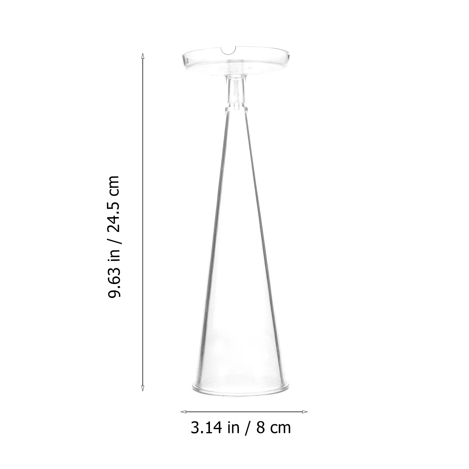 

Handmade Plastic Cone Mold Flexible DIY Mold for Cone Shaped Scented Making Aromatherapy Molds for Candles