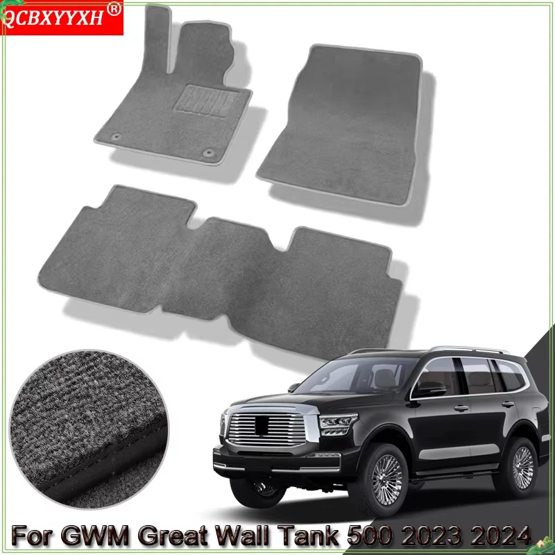 Fit For GWM Great Wall Tank 500 2023 2024 Custom Car Floor Mats Waterproof Non-Slip Floor Mats Internal Protection Carpets Rugs