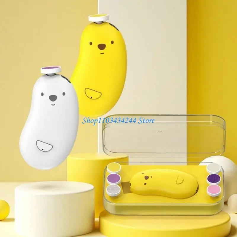 ماكينة تشذيب أظافر الأطفال الصغار الكهربائية مع خيار ملف متعدد، ترقيات مانيكير الرضع المريحة والهادئة لأظافر الأطفال #4