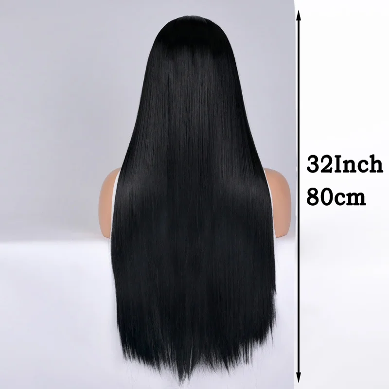 14 stili parrucca naturale lunga diritta rossa sintetica per le donne nere Cosplay parrucche complete Costume bambini capelli ricci