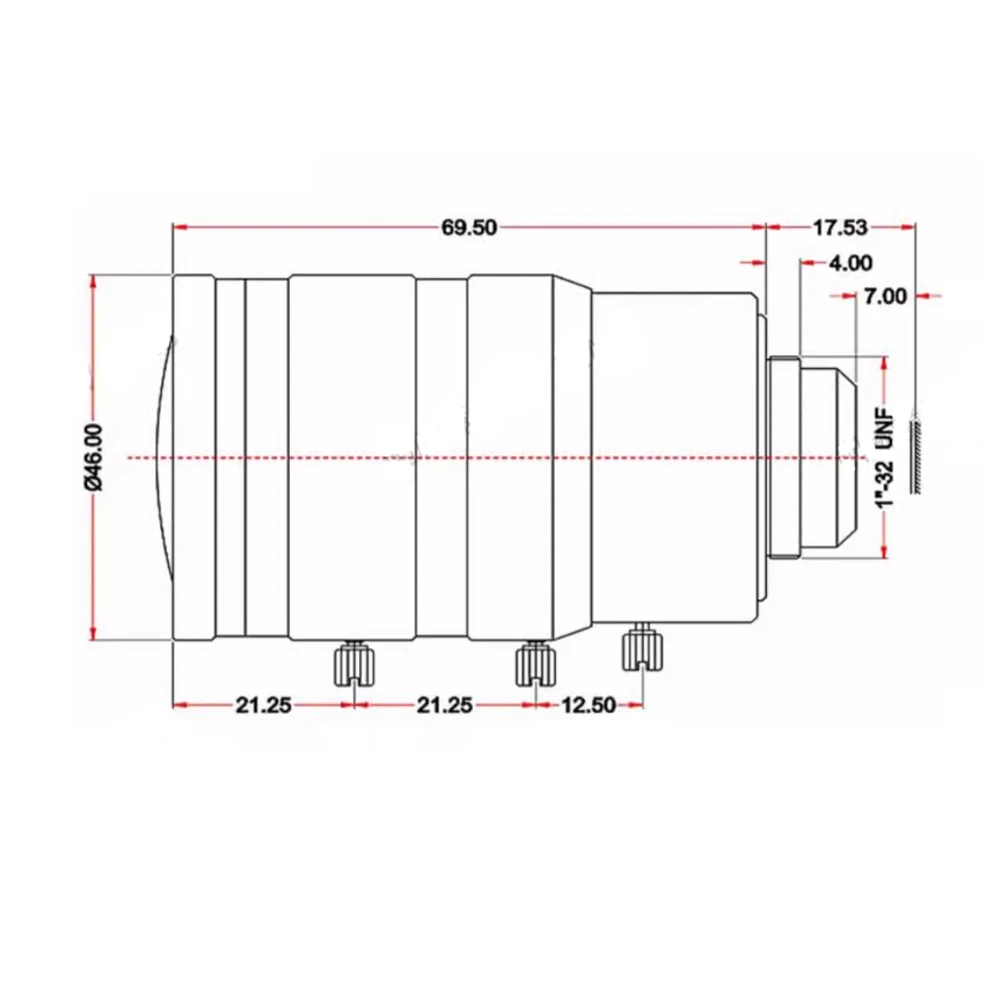 Witrue HD 4K 8-megapikselowy obiektyw zmiennoogniskowy z mocowaniem C 4-18 mm Apertuer F1.4 Format 1/1.8 do kamer monitorujących