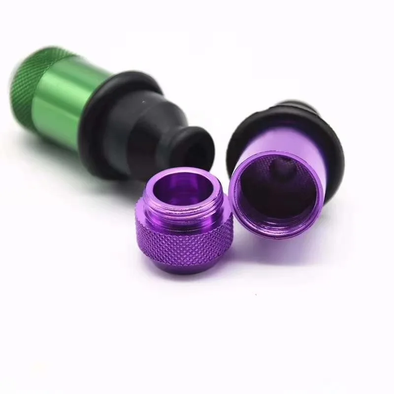 Aluminum Alloy Nipple Tobacco Smoking Accessories with Rubber Mouthpiece Mini Party Pipe