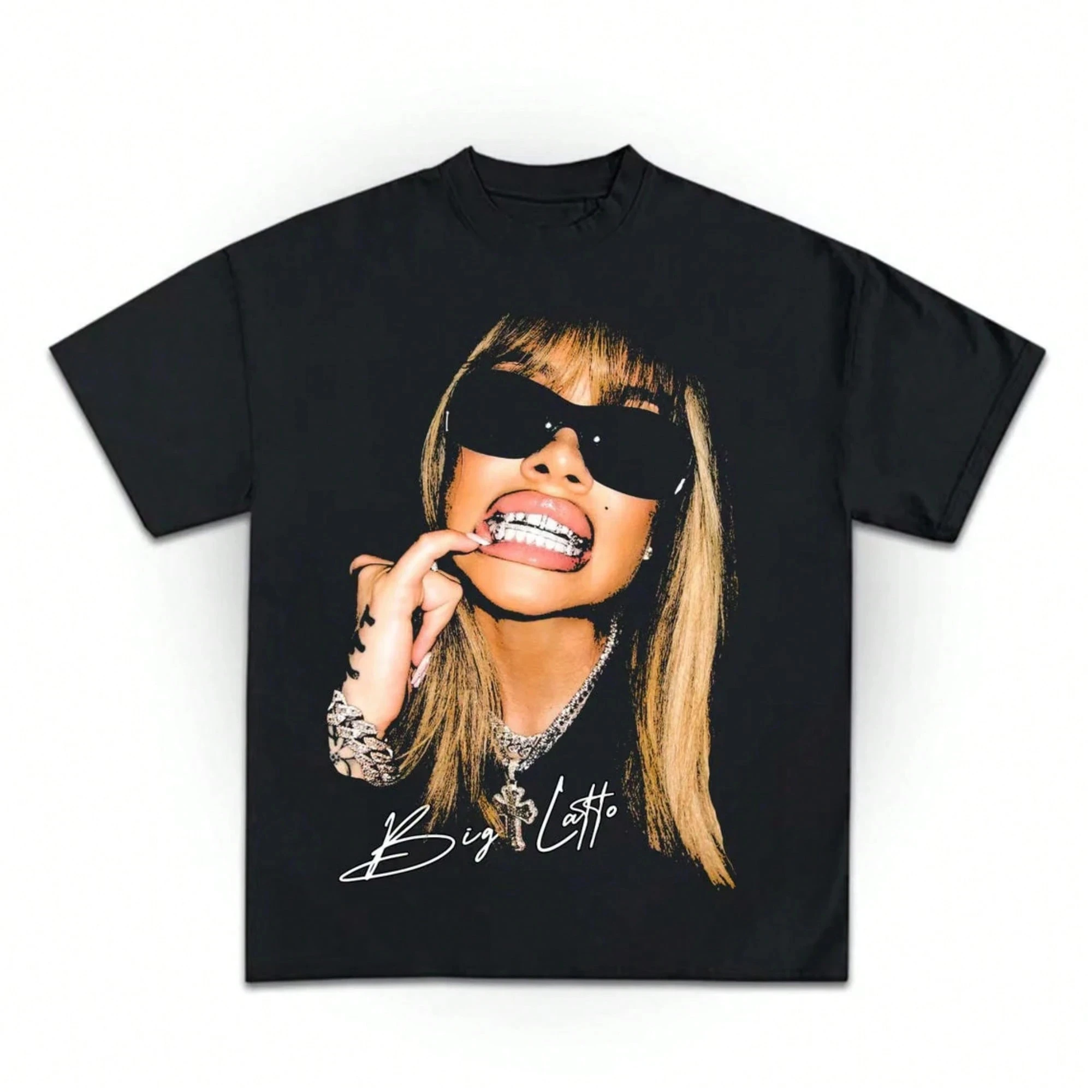 

Summer Trendy Streetwear Women's T-Shirt Y2K Tops Woman Harajuku Retro Portrait Printed Graphic T-shirt Hip-hop Tee Short Sleeve