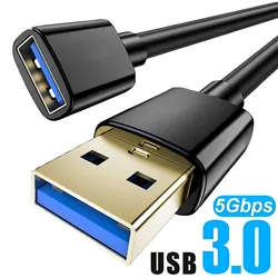 USB3.0 Extension Cable for Smart TV PS4 Xbox 1m 2m 3m Extender Cord Wire Super Speed Data Sync USB 3.0 2.0 Fast Transfer Cables