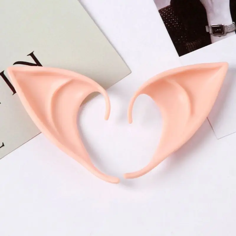 Cosplay Fairy Elf Ears Soft Pointed Tips Anime Party Dress Up Costume Accessory