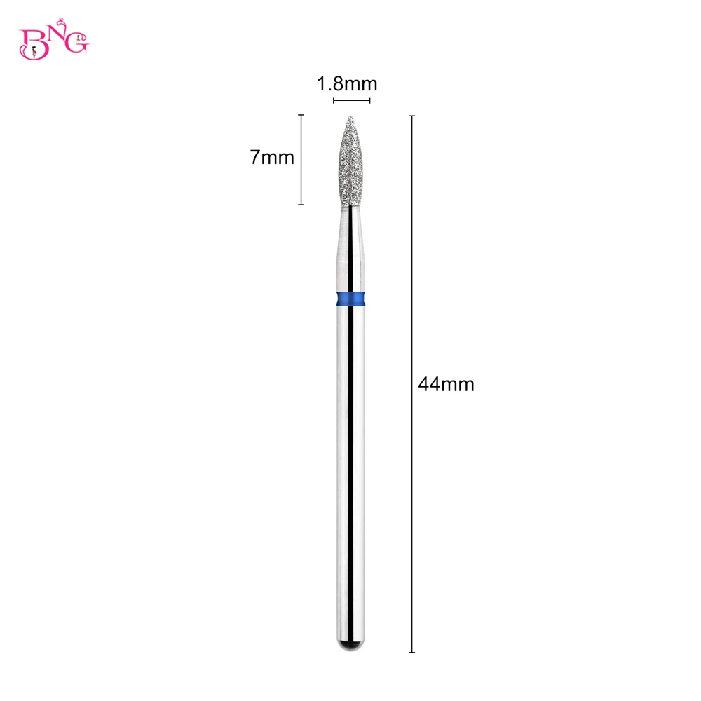 BNG 다이아몬드 네일 드릴 비트, 콘 모양 러시아 밀, 큐티클 클린 버, 전기 매니큐어 드릴, 네일 액세서리
