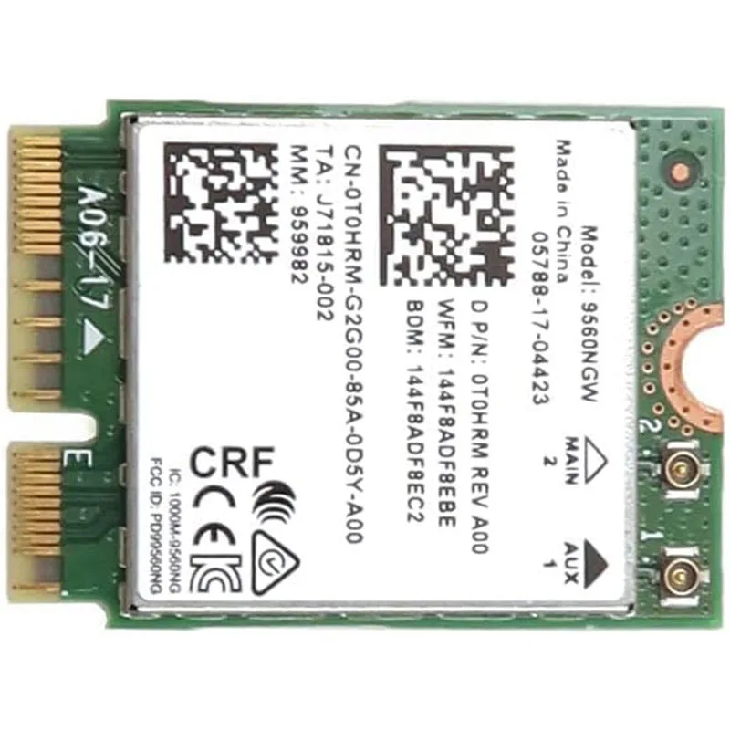 9560NGW WiFi Card T0HRM 0T0HRM CN-0T0HRM Compatible Replacement Spare Part for Intel Compatible and Laptop Systems