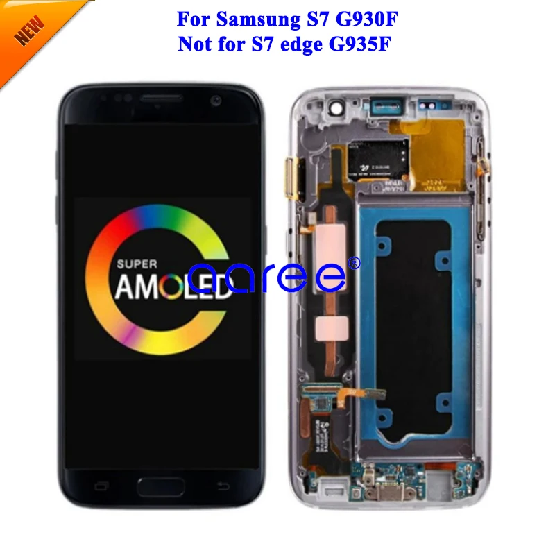 Super AMOLED LCD For Samsung S7 LCD G930F Display LCD Screen Touch Digitizer Assembly S7 edge G935F LCD Screen G930A G930F