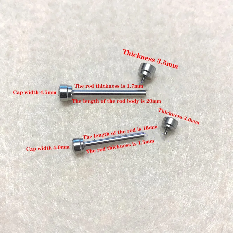 Watch Accessories Watchband Screw Rod Connection Fixing Shaft Screw Stainless Steel Bolt All Steel Lug Rod