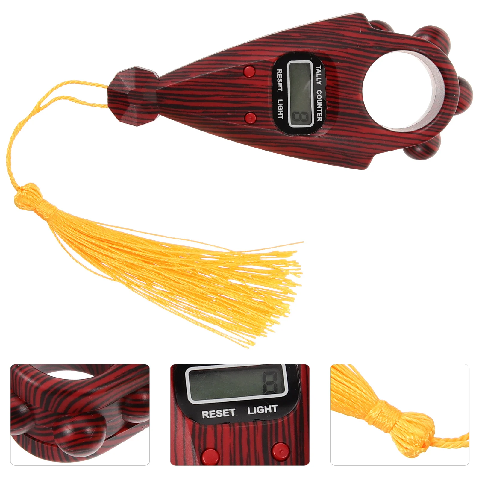 

Digital Beads Counter Handheld Electronic Device Portable Large Screen Rotating Counting Tool For Family Friends Chanting Bead