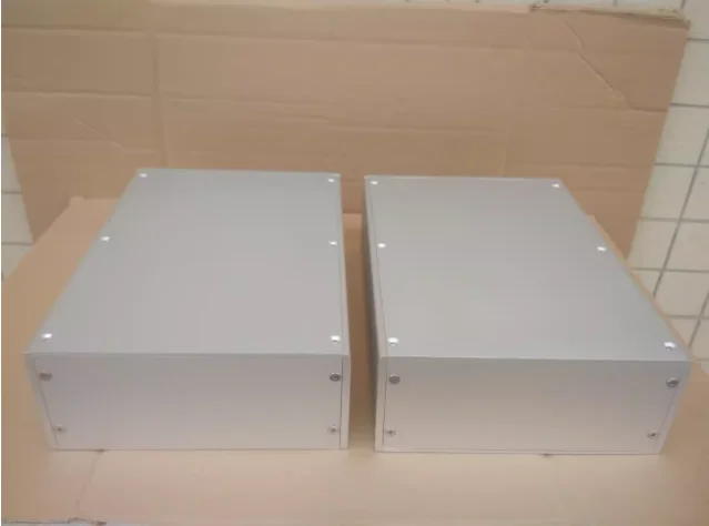 JY/ All-Aluminum Power Amplifier Chassis / Amplifier Case / Power Amplifier Enclosure DIY Box (216×90×318mm)