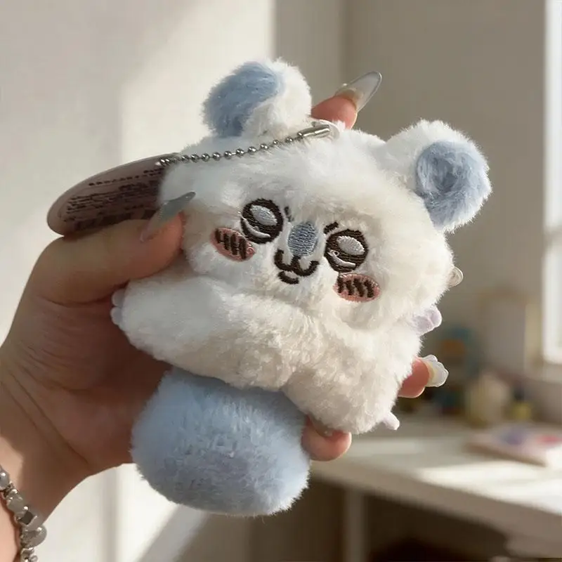 Chiikawa Keychain Cartoon Character Flying Squirrel Plush Doll School Bag Kawaii Bag Accessories Cute Plush Toy Christmas Gift