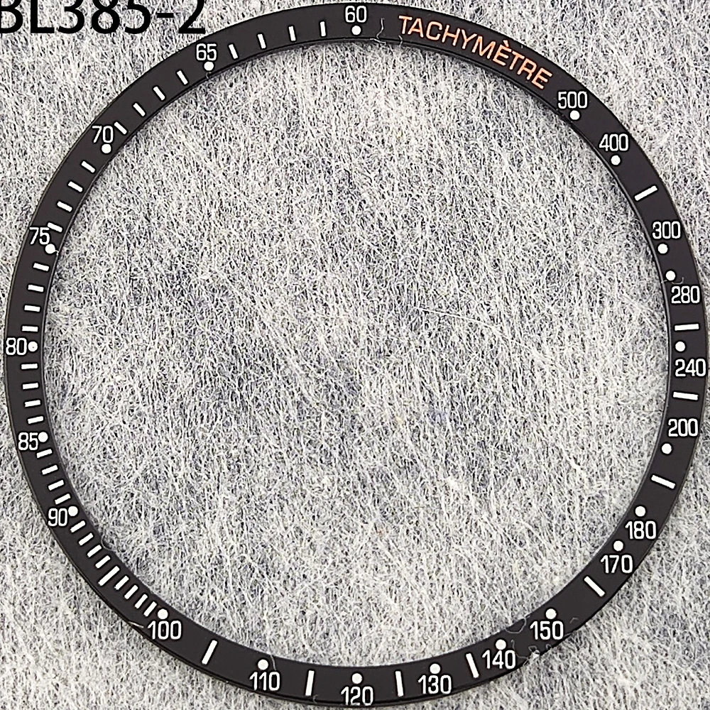 38.5mm*34.2mm watch Bezel Speedmaster Flat Aluminum Insert Rings Watch Cases Replace Accessories Watches Parts