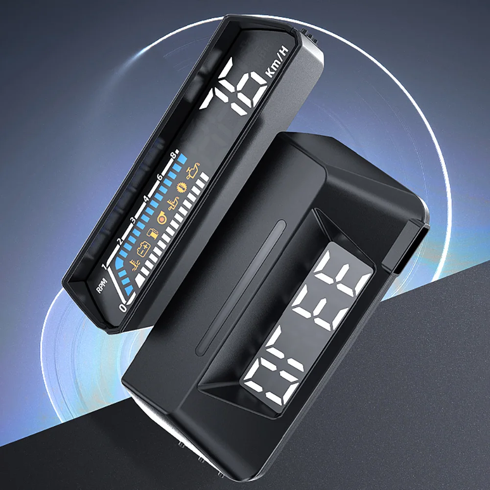 

Head Up Display Dual Display Screen Speed Meter Transmission Oil Temperature Monitoring Digital Speedometer Overspeed Alarm