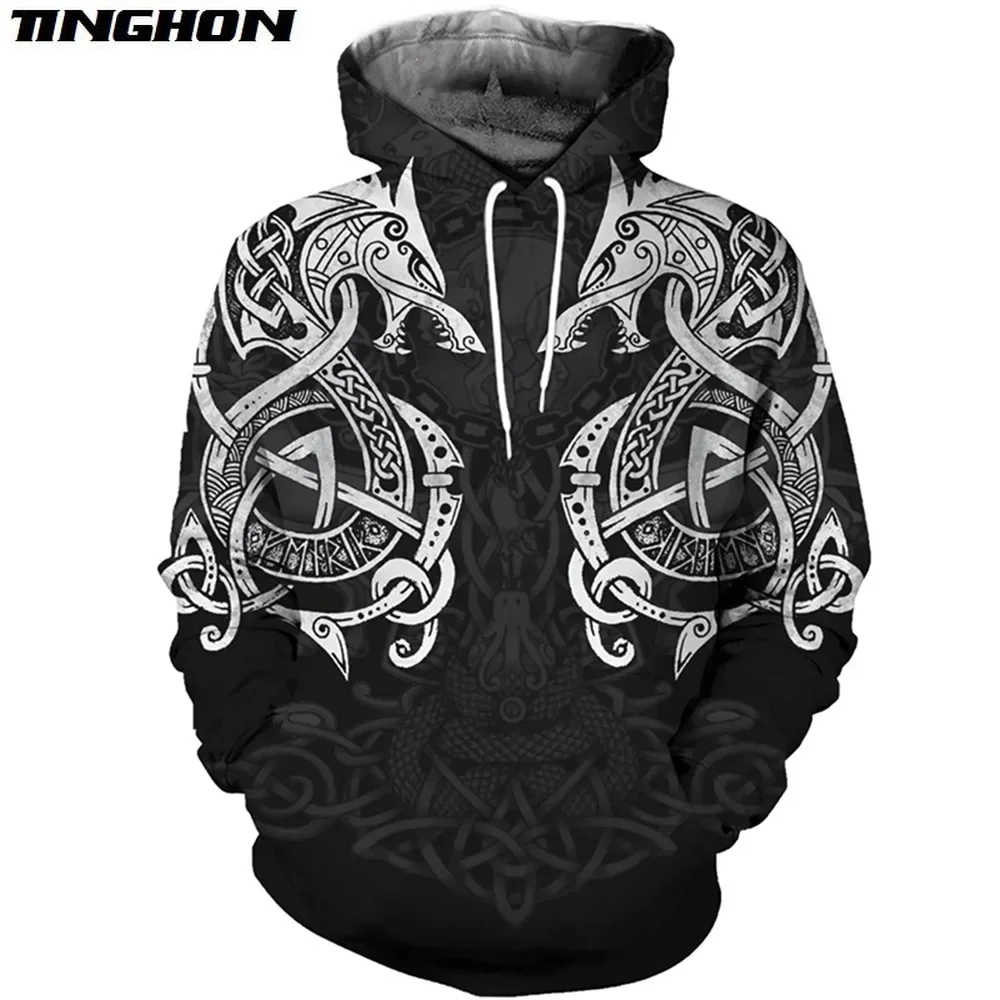 XS-7XL Viking Warrior Tattoo New Fashion Tracksuit casual 3DfullPrint Hoodie/Sweatshirt/Jacket/Mens Womens style-27