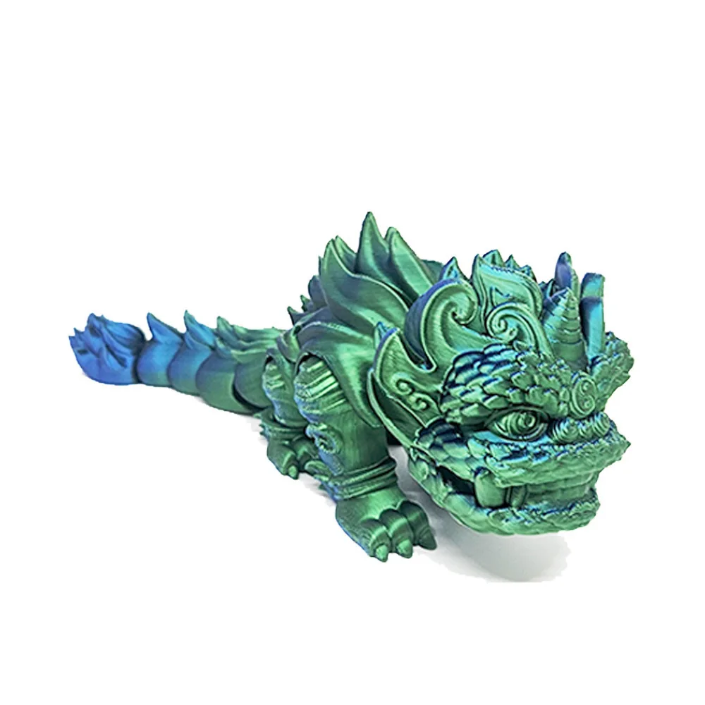 3D-printen Chinese stijl leeuw 10 cm gradiënt desktop decoratie ornament cadeau voor jongens en meisjes speelgoedfiguren grappig speelgoed