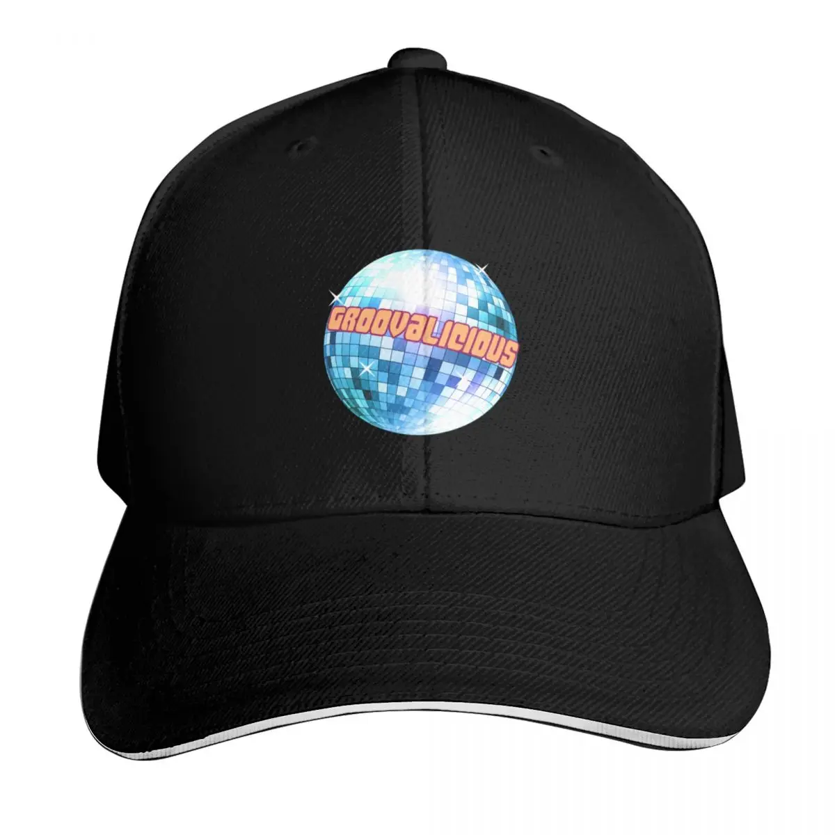 Groovy Around the World Baseball Cap Adjustable Buckle Closure Moisture Wicking Quick Dry Curved Brim Classic Fit