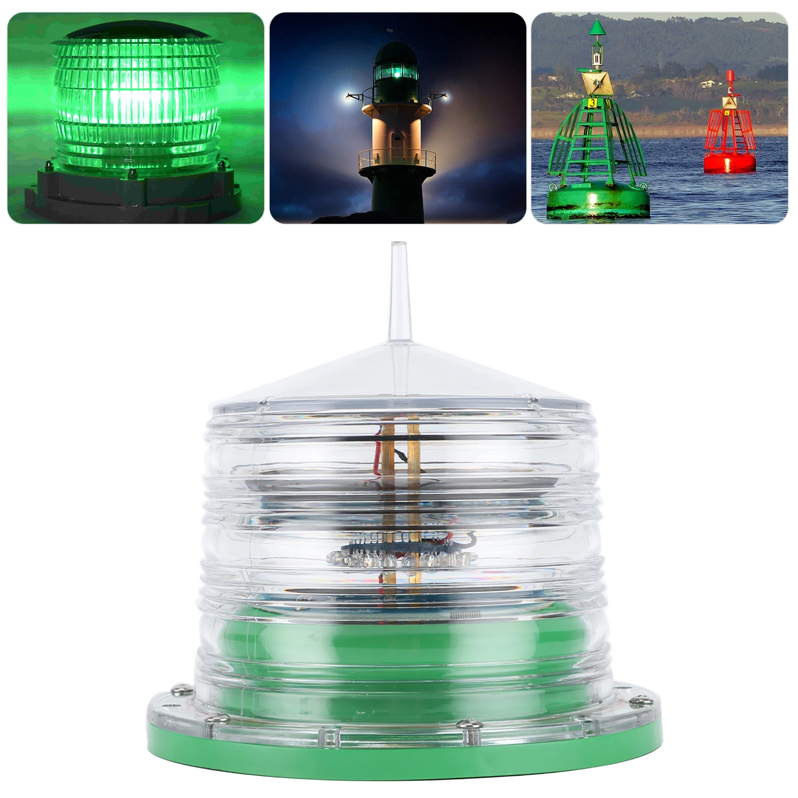 

Waterproof Solar Ship Light IP68 Waterproof Solar Ship Beacon Light Barge LED Navigation Flashing Floating Marine Boat Accessory