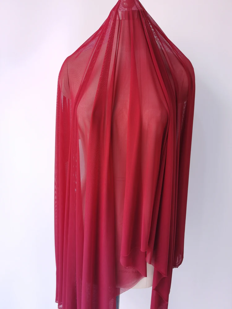 4-Wege-Stretch-Tüll, 58 Zoll breit pro Meter, hochwertiges elastisches Spandex-Mesh-Gewebe, Nylon, Unterwäsche, Strümpfe, Futter, Spitze – Detail 31