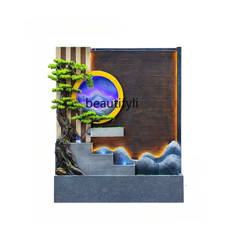 courtyard rockery circulating water fountain water feature feng shui wheel floor-to-ceiling lucky decoration ornament