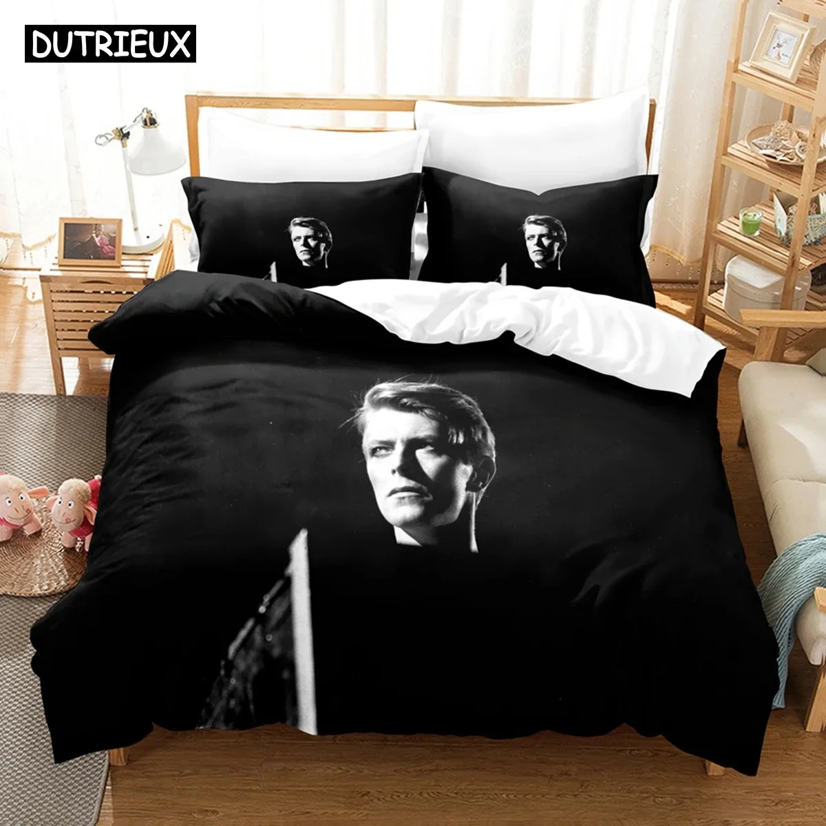 3D David Bovie Bedding Sets Duvet Cover Set With Pillowcase Twin Full Queen King Bedclothes Bed Linen