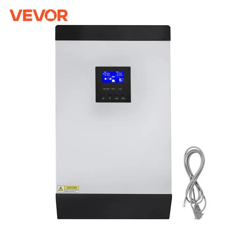 VEVOR 3KVA / 2400W 24V Inverter Solar Pure Sine Wave Low Frequency MPPT Off-Grid Power Inverter 230V AC with Utility Charger 