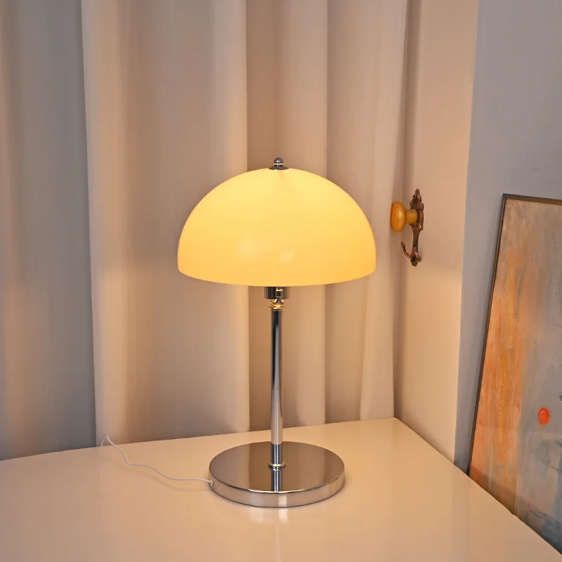 Bauhaus Style Acrylic Table Lamp, Bedroom Bedside Lamp, Minimalist Luxury Night Light, Dimmable Decorative Desk Ambient Light