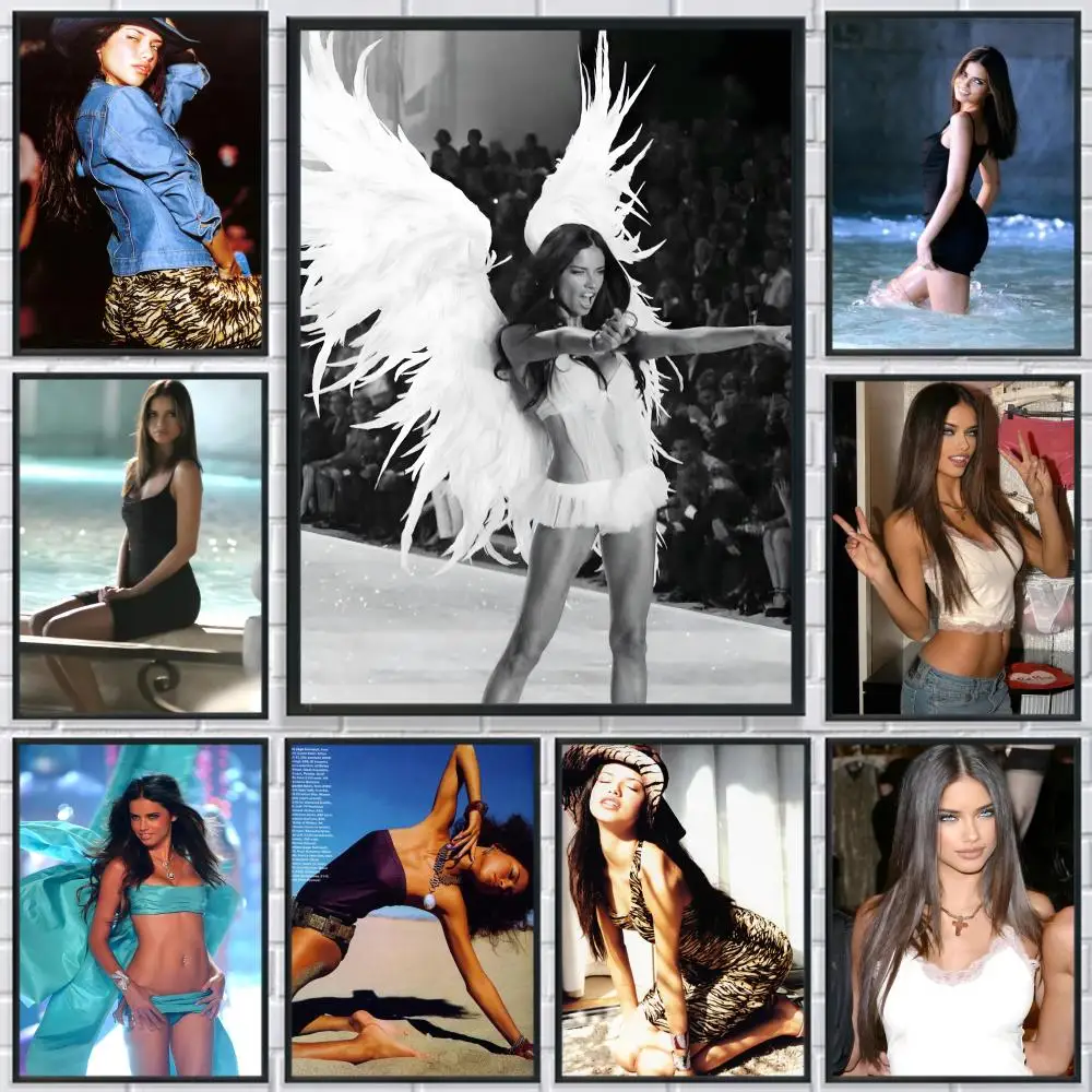 Charming A-Adriana L-Lima Poster HD Print Personalized Canvas Wall Mural Art Poster Photos for Living Room Home Decor Durable
