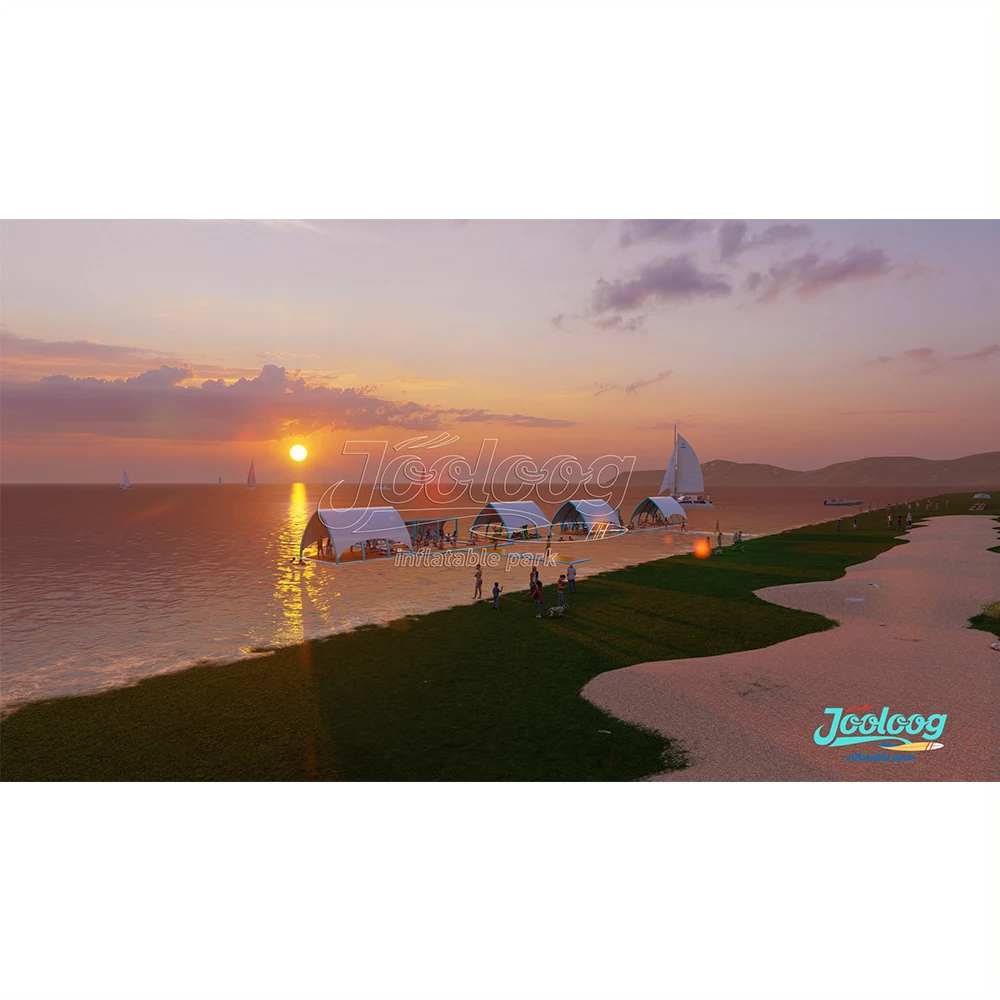 

Sea Recreation Area Water Amusement Floating Inflatable Island Platform