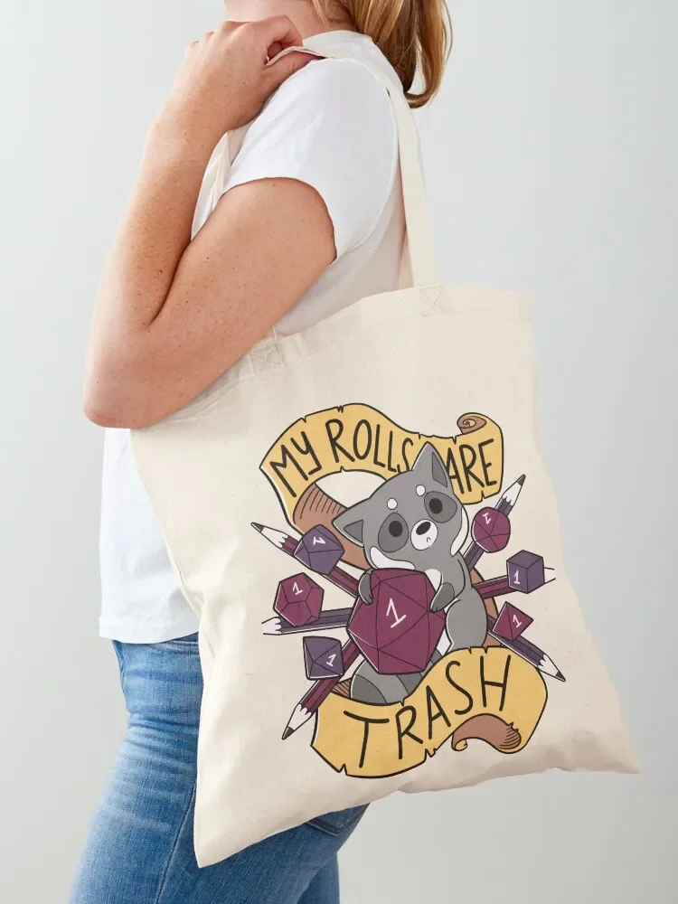 RPG Raccoon Tote Bag Candy bags Gift bag large tote bag shopper women canvas