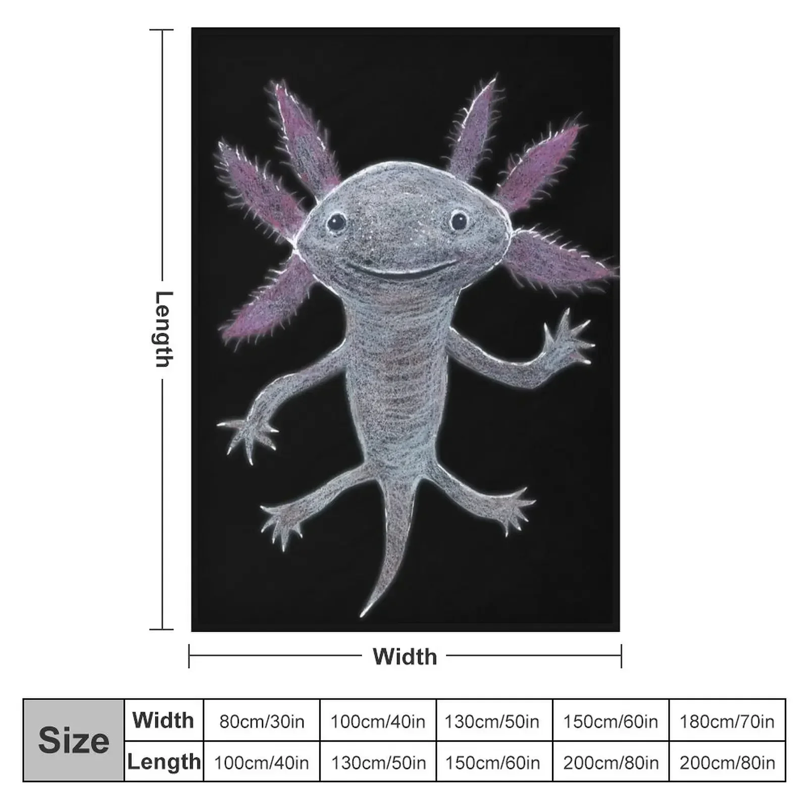 Axolotl Throw Blanket For Decorative Sofa manga Luxury Thicken Cute Blankets