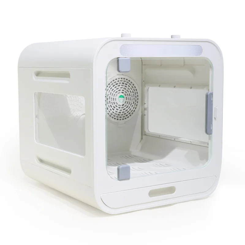Caja secadora automática inteligente para mascotas de gran capacidad, 60L, máquina sopladora de mascotas de alta potencia, producto de aseo respetuoso con el medio ambiente
