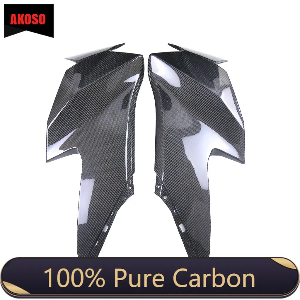 

3K Full Dry 100% Carbon Fiber Side Panels With Winglet Kit Motorcycle Body kits For Kawasaki ZX10R 2022 /ZX-10RR 2021-2023