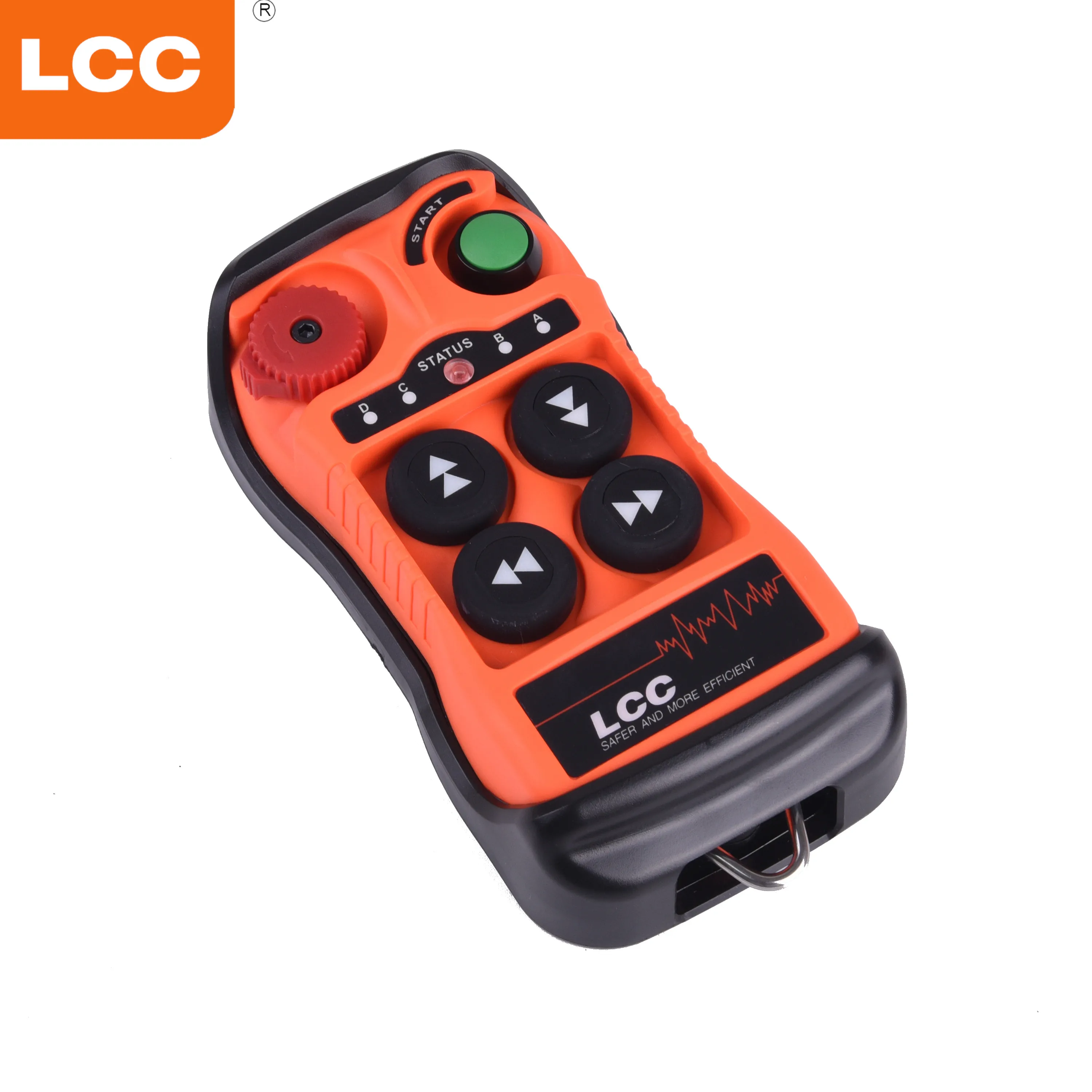 Q404 LCC 4 button 2 speed radio custom industrial remote control 433 mhz 1 emitter 1 acceptor for overhead crane hoist car truck