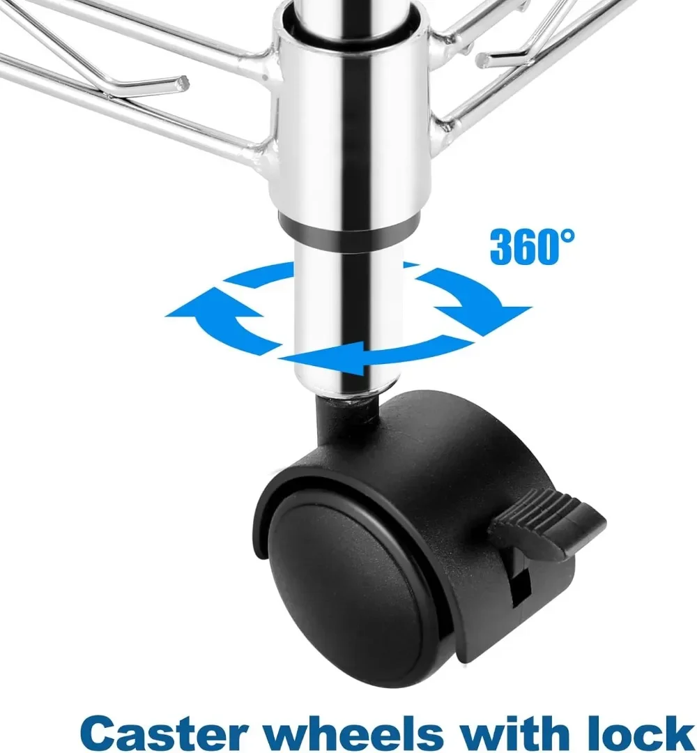 5-уровневые стеллажи из стальной проволоки на колесах, хромированные полки для гаража, кухни, гостиной, 23,2 x 13,8 x 72 дюйма