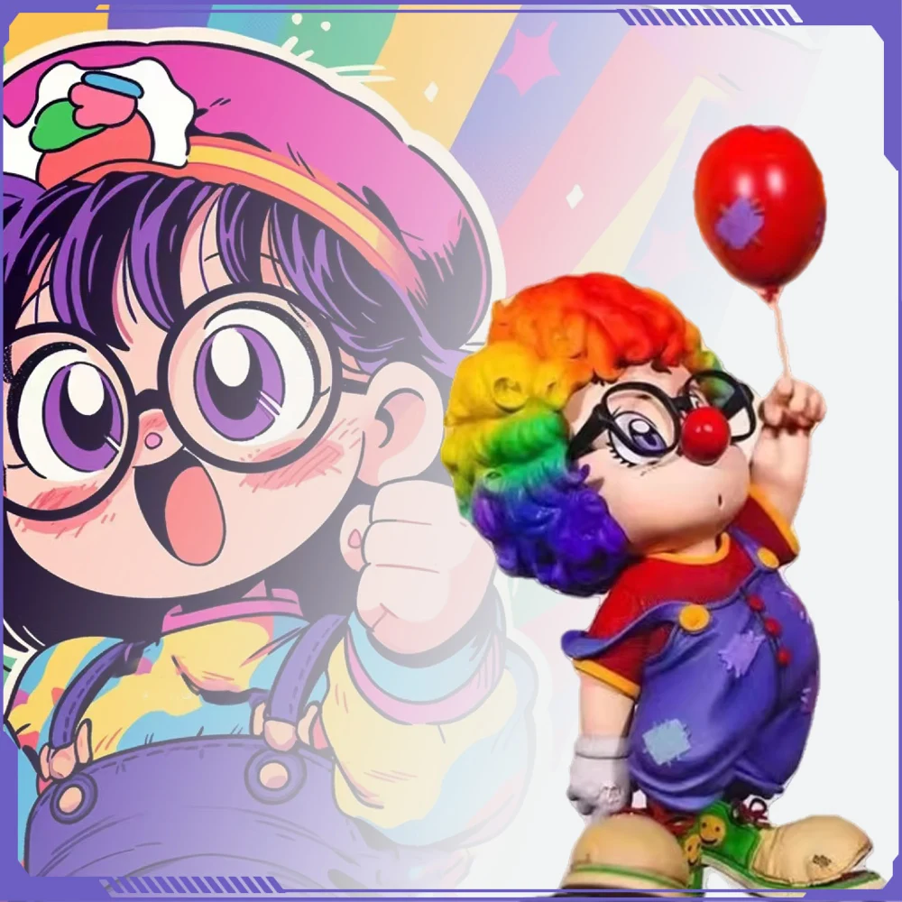 Dr. Slump Anime Figure Arale Clown With Balloon Action Figurine PVC Dr IQ Statue Model Doll Room Decora Collection Toy Kid Gift